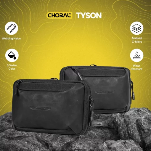 Tyson | Waistbag | Handbag - Black