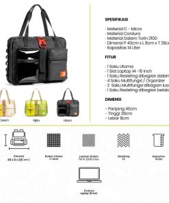 Alternative view of Helio Totebag Series I Slingbag I Handle Koper