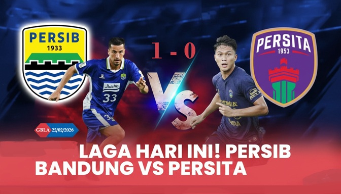 Hasil Pertandingan Persib vs Persita 1-0 di GBLA