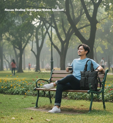 Healing sederhana di taman kota untuk menjaga kesehatan mental