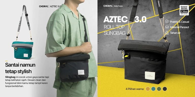 Choral Aztec 3.0 Slingbag, Cerminan Brand Lokal yang Relevan