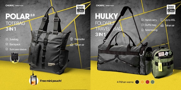 Lengkapi Rencana Mudik 2026 dengan Tas Andalan dari Choral
