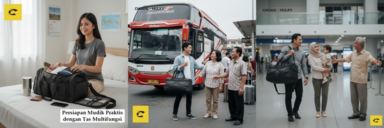 Persiapan Mudik Praktis dengan Tas Multifungsi