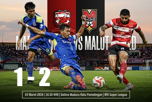 Madura United vs Malut United 1-2