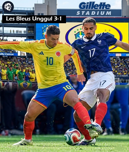 Kolombia vs Prancis: Cherki Bersinar, Les Bleus Menang