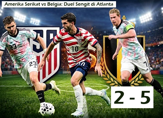 Jalannya Laga Amerika Serikat vs Belgia