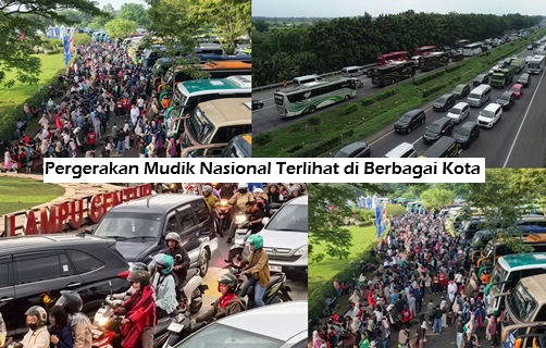 Pergerakan Mudik Nasional Terlihat di Berbagai Kota