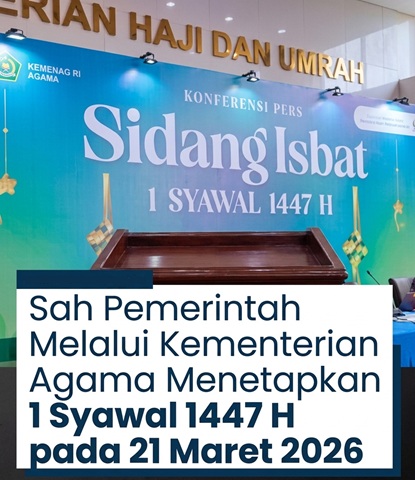 Alasan Lebaran Ditetapkan 21 Maret 2026