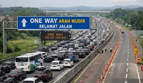 Ruas Tol Trans Jawa Jadi Fokus One Way Arus Mudik