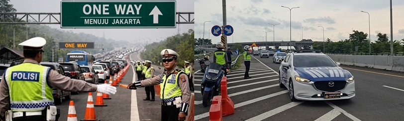 One Way Nasional Diberlakukan Menuju Jakarta