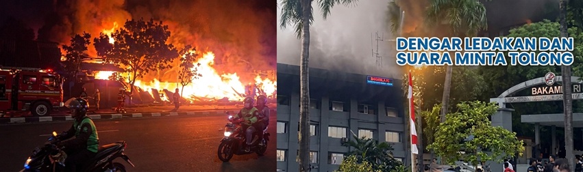 Insiden Kebakaran di Regol: Saksi Dengar Suara Ledakan