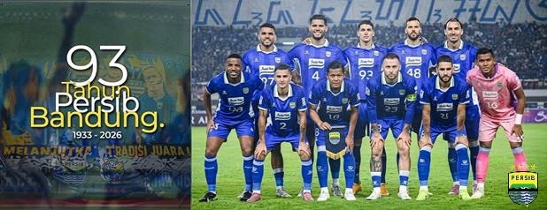 Persib Bandung Genap Berusia 93 Tahun