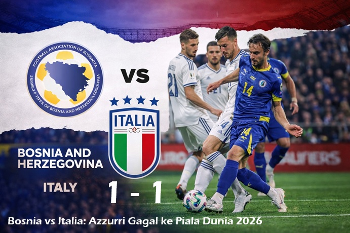Bosnia vs Italia Berakhir Dramatis di Zenica